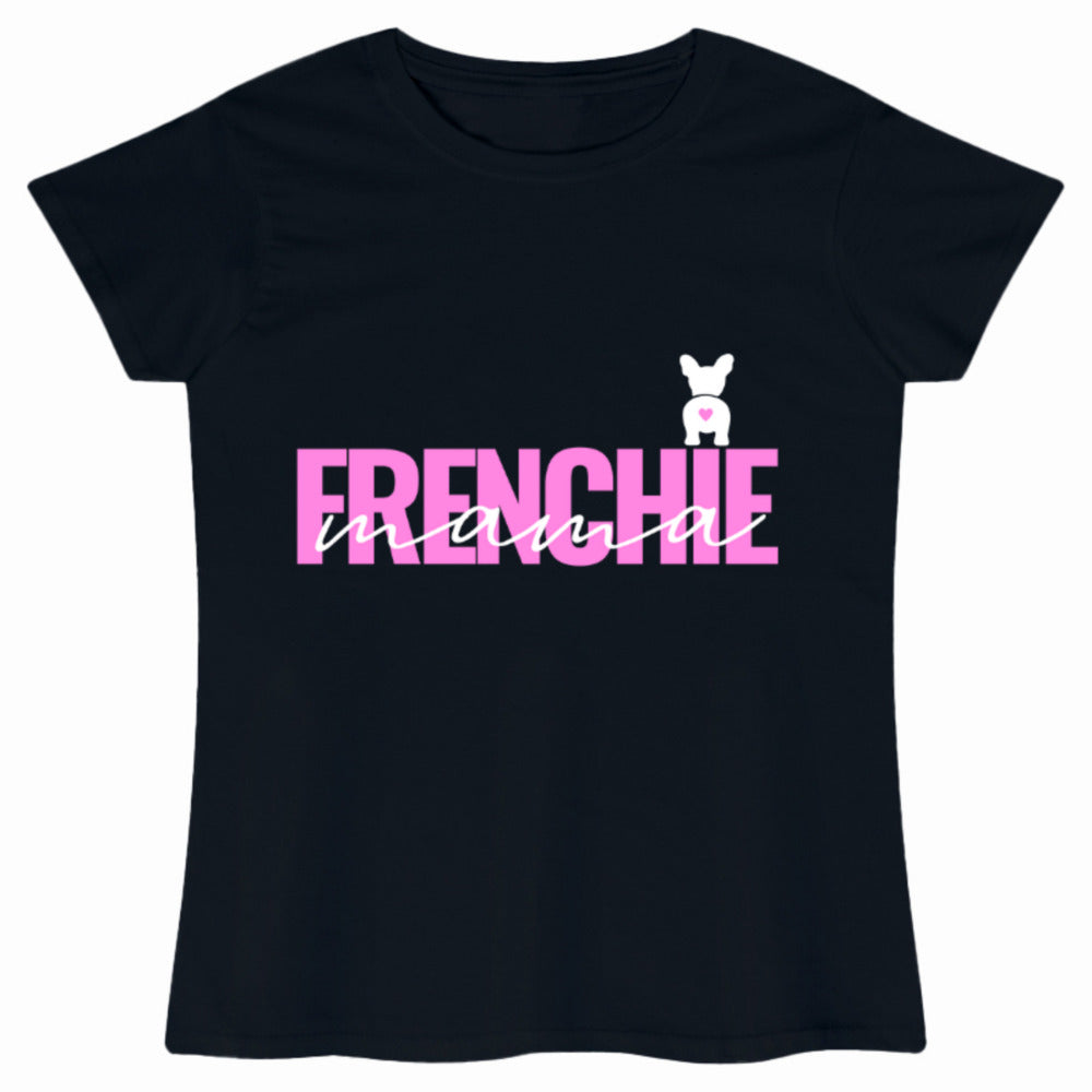 FRENCHIE MAMA BLACK TEE