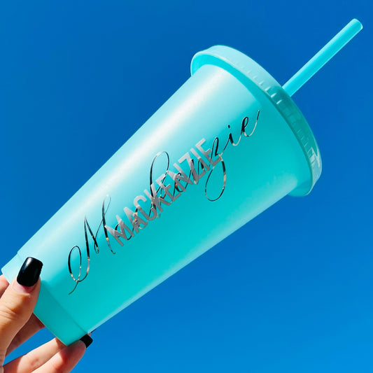 TIFFANY BLUE PERSONALISED COLD CUP