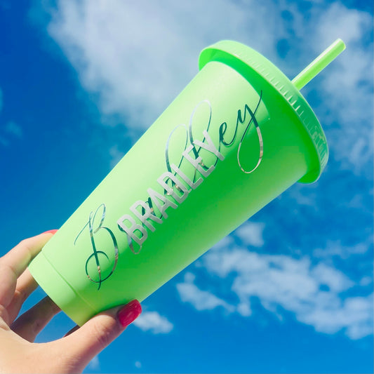 LIME PERSONALISED COLD CUP