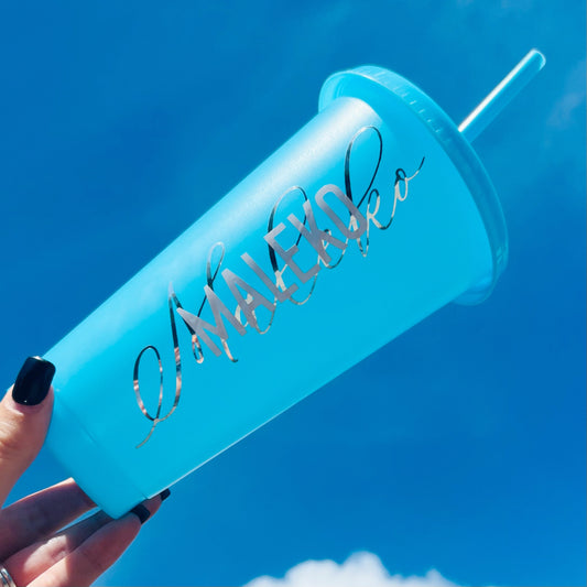 BLUE PERSONALISED COLD CUP